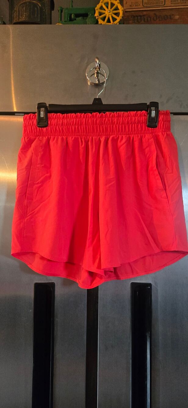Under Armour Athletic Running Shorts Coral Red Size M